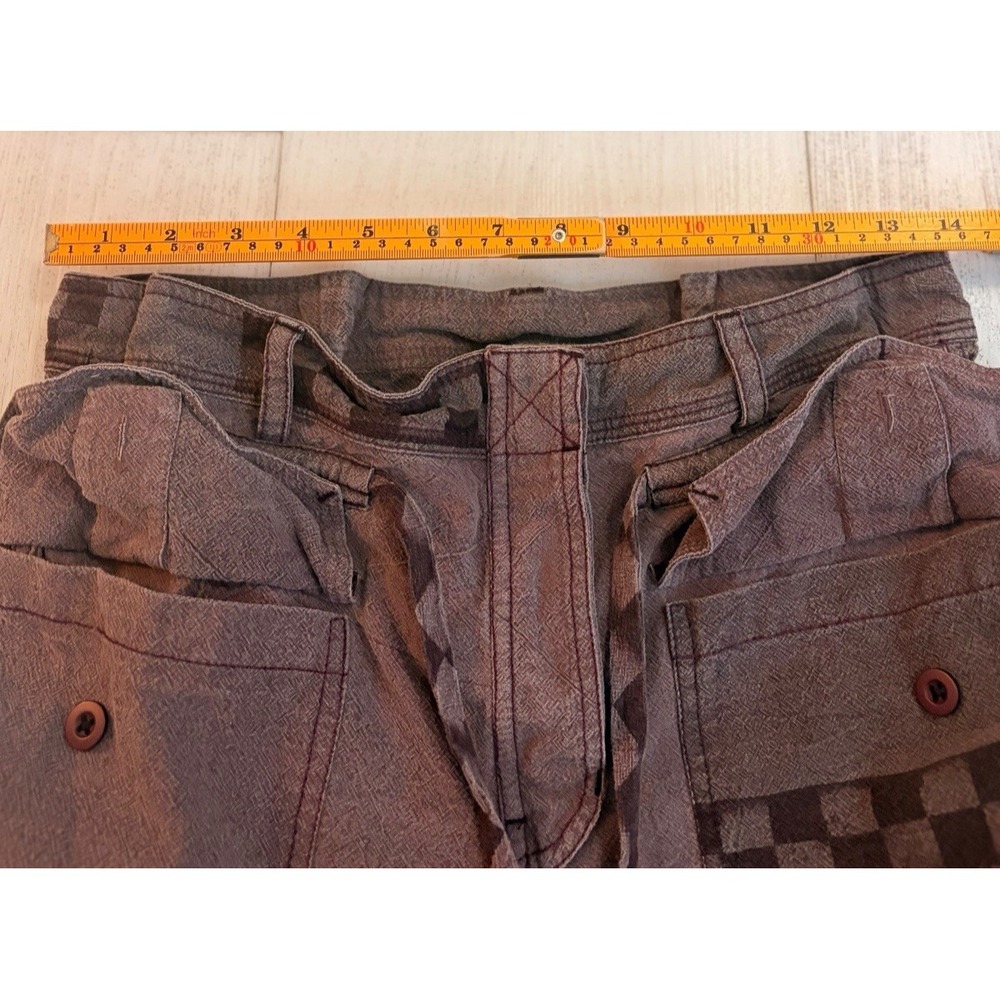 Free People Floral Embroidered Cargo Pants Boho Sz S Purple - Picture 6 of 7